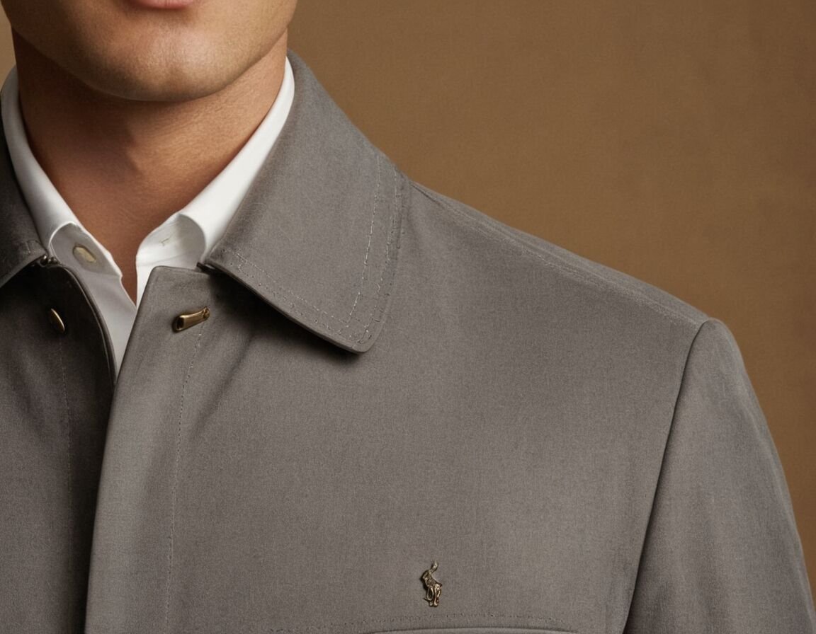 Weniger sichtbare Nähte für elegantes Aussehen - Die perfekte Ralph Lauren Jacke in Grau: Stil und Eleganz für jeden Anlass