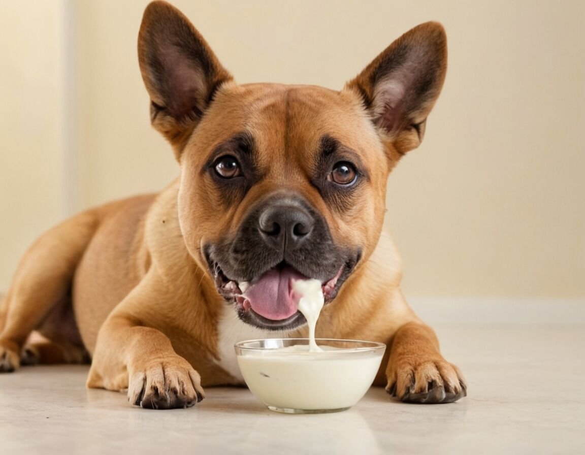 Achte auf Anzeichen von Verdauungsproblemen   - Dürfen Hunde Joghurt essen? Die wichtigsten Informationen für Hundebesitzer