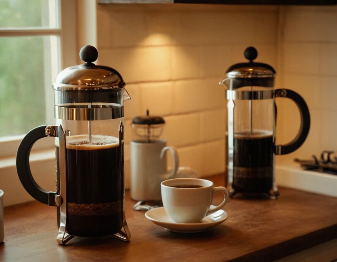 Zeit für den Brühprozess: 4 Minuten - Die optimale French Press Kaffee Menge für den perfekten Genuss