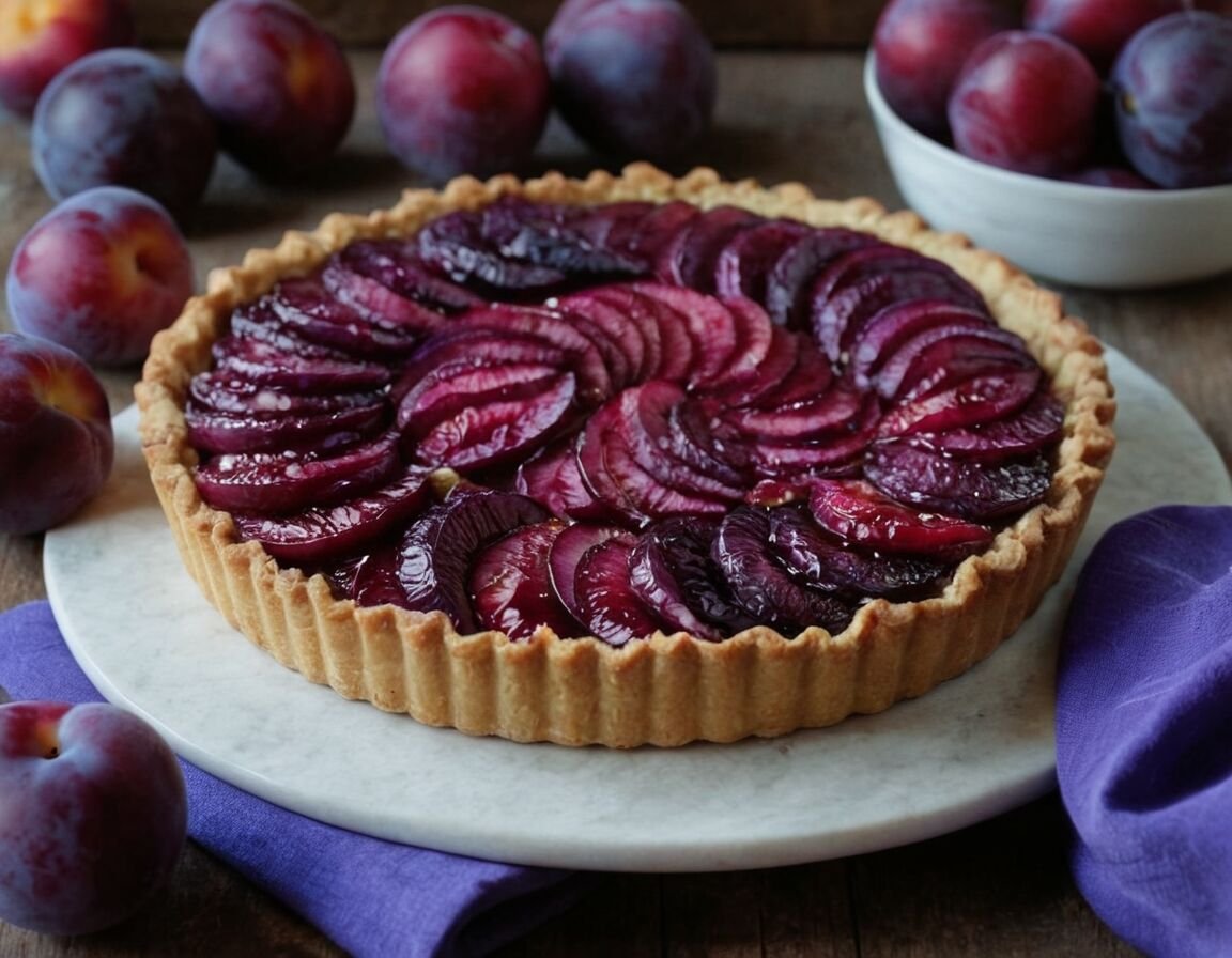 Zwetschgen schichtweise auf den Teig legen - Zwetschgenkuchen mit Streusel: Omas Rezept für den perfekten Genuss