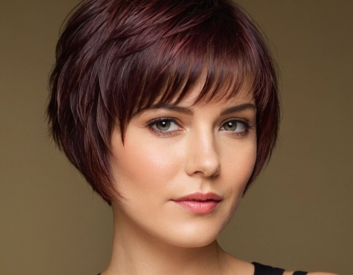 Gerade Stufen für mehr Fülle schaffen - Die besten Kurzhaarfrisuren für feines Haar: Stilvolle Looks für jeden Anlass