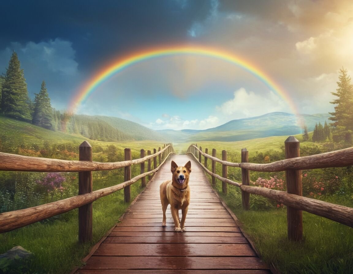 Die Regenbogenbrücke verbindet uns immer - Trauer um den Hund: Einfühlsame Sprüche zur Regenbogenbrücke