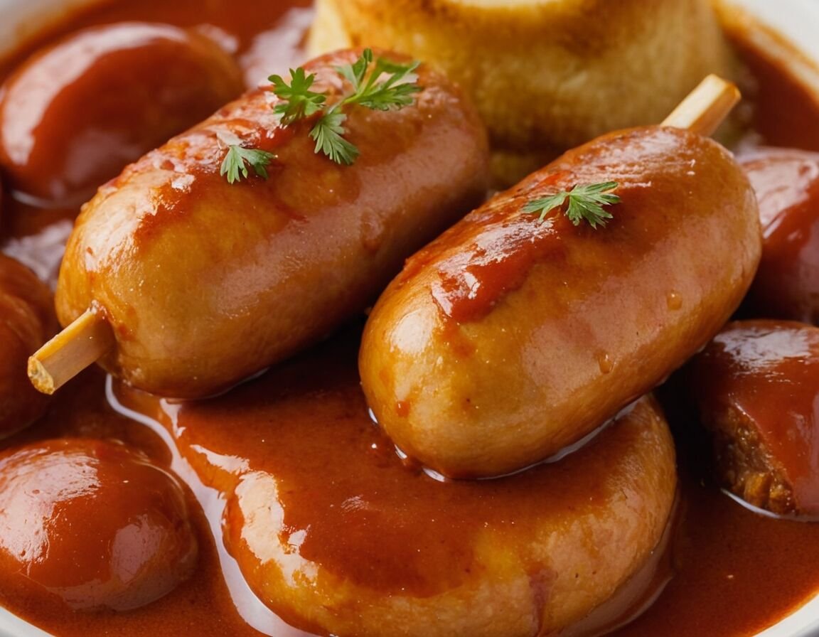 Sauce abkühlen lassen und über Wurst geben - Rezept für die originale Currywurst-Sauce mit Cola: So gelingt der Klassiker zu Hause