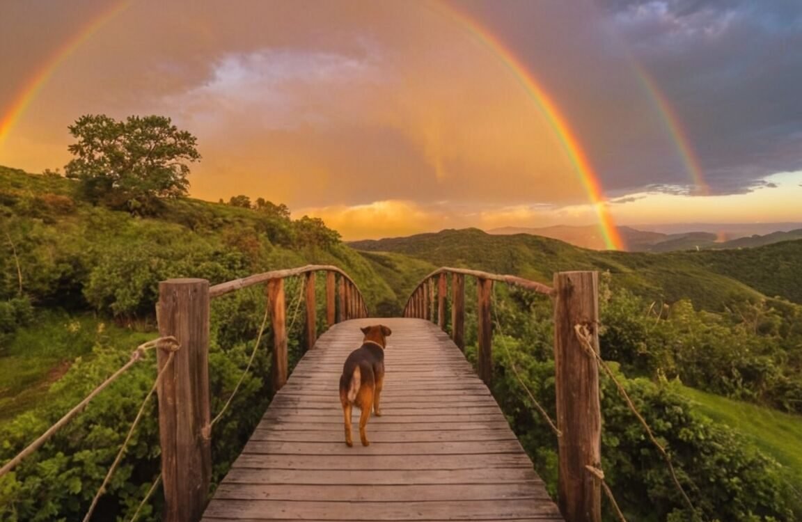 Trauer um den Hund: Einfühlsame Sprüche zur Regenbogenbrücke