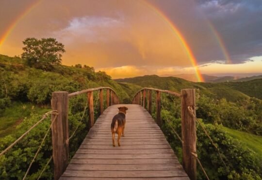 Trauer um den Hund: Einfühlsame Sprüche zur Regenbogenbrücke